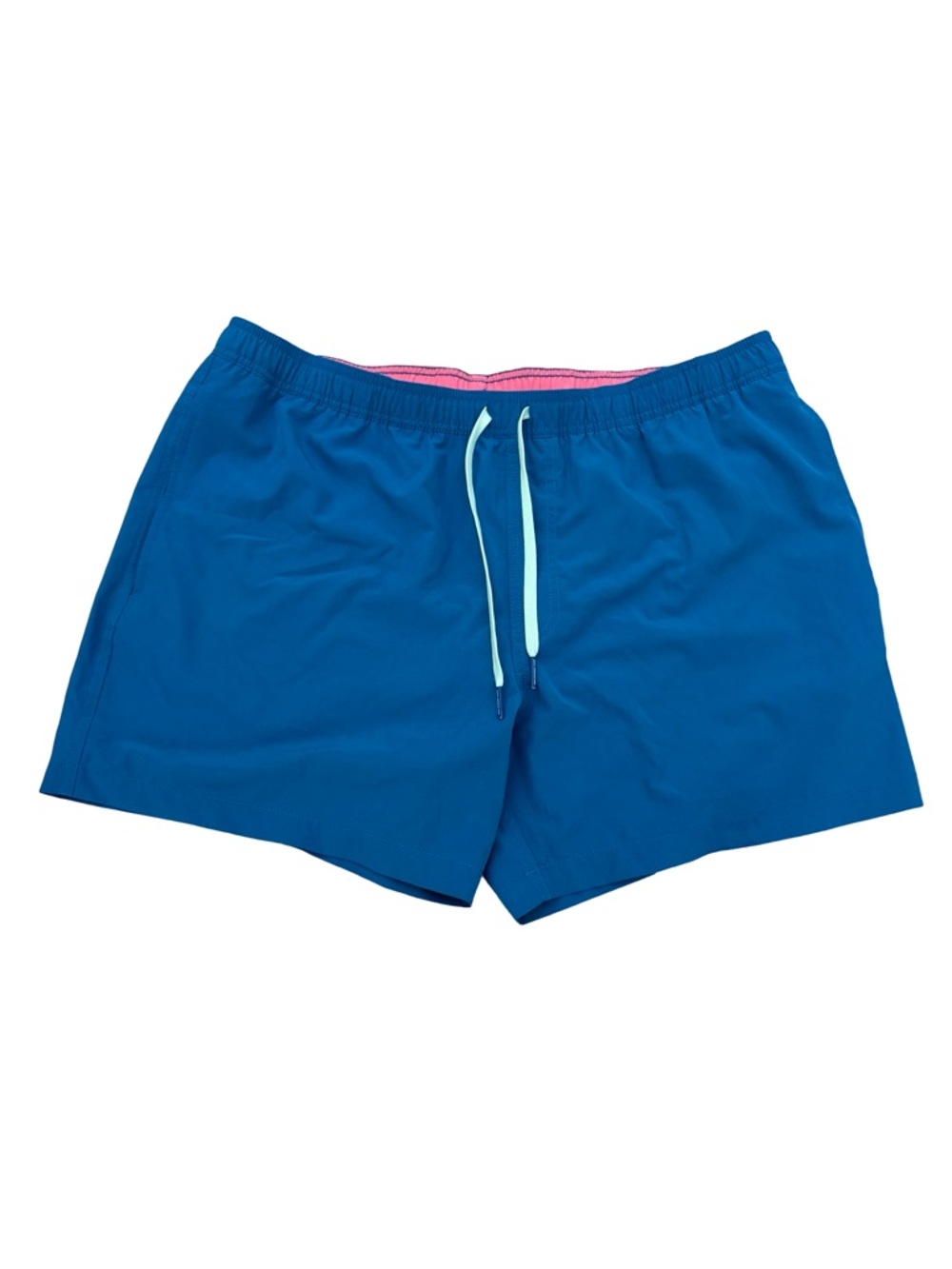 Southern Tide Men's Teal-Blue Swim Trunks with Light Drawstring